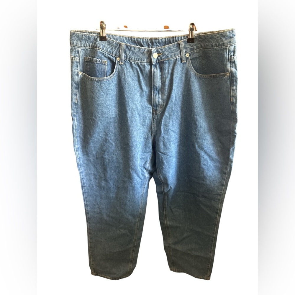 SHEIN Curve 3XL Classic Blue Denim Jeans 95% Cotton Every Day Casual Pants Used